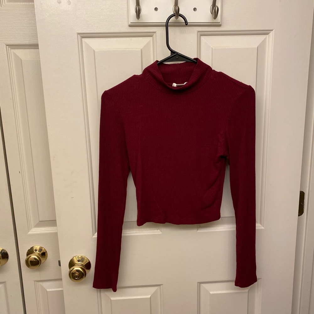 Burgundy Turtleneck